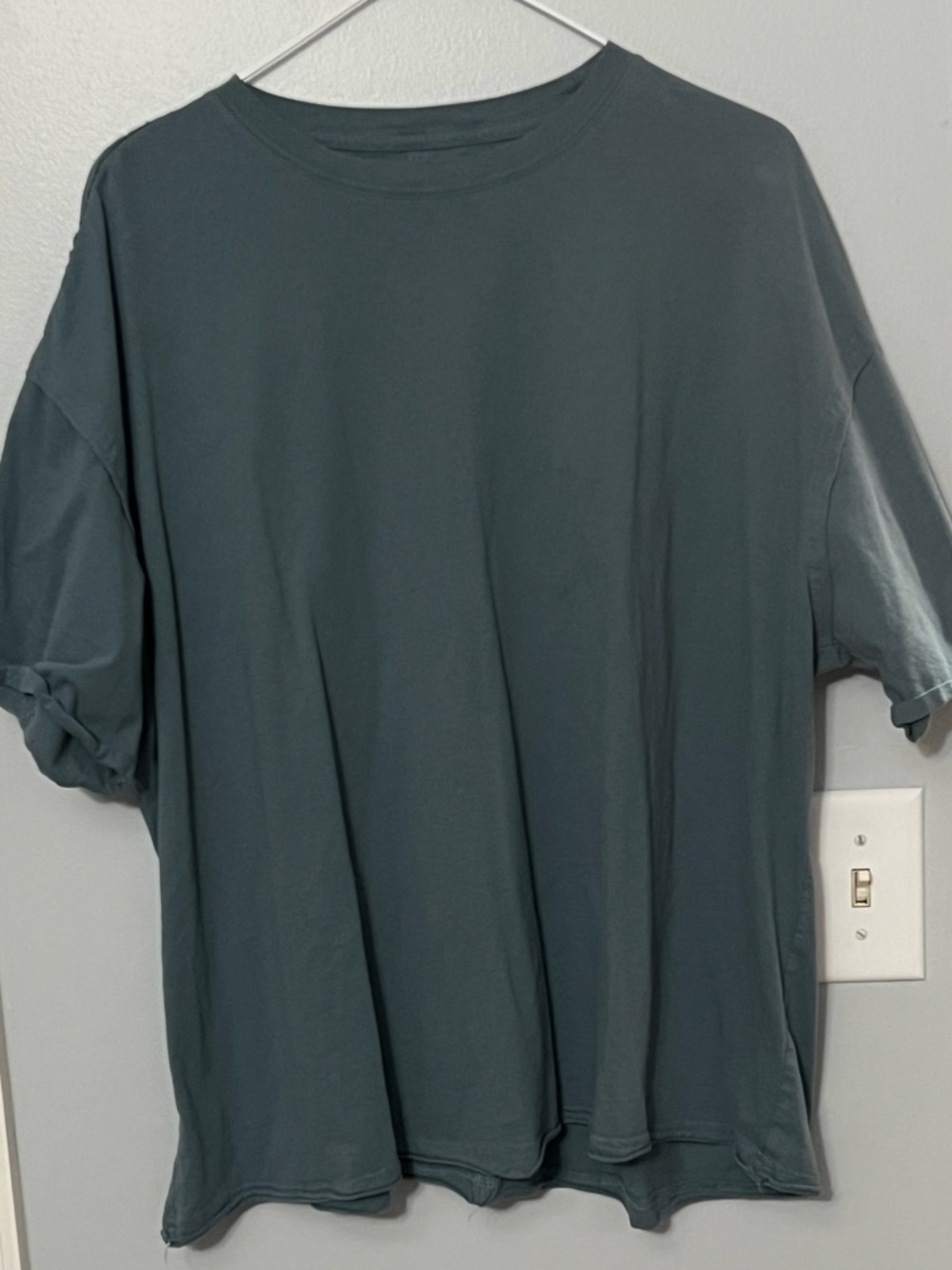 NATURAL LIFE Relaxed Crew Tee in Slate Blue-Green